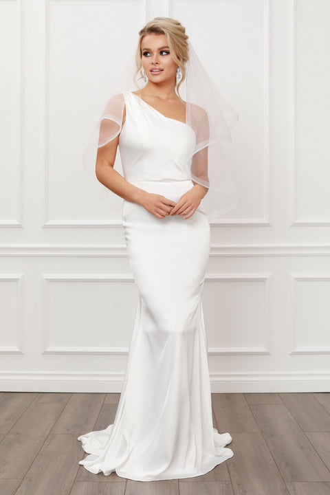 white wedding dress
