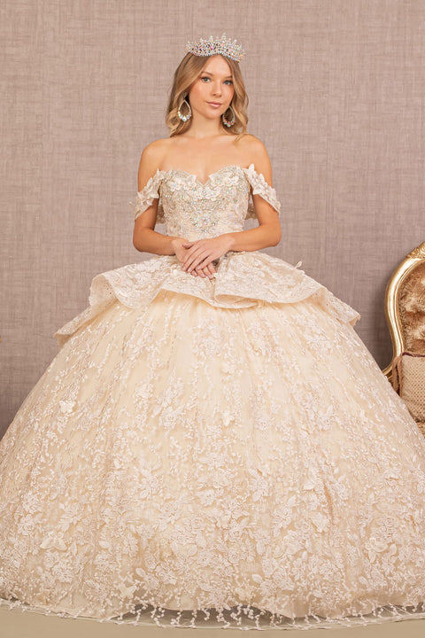 Sweetheart 3D Butterfly Ball Gown by Elizabeth K GL3112