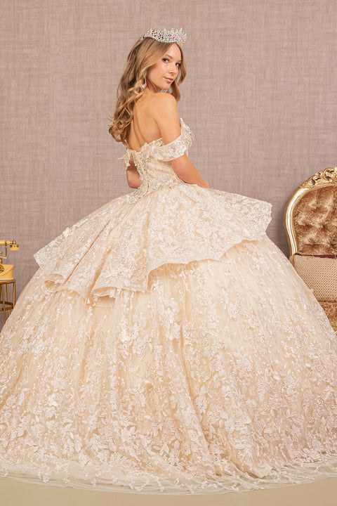 Sweetheart 3D Butterfly Ball Gown by Elizabeth K GL3112