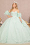 Sweetheart Glitter Print Ball Gown by Elizabeth K GL3176