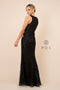 High Neck Long Sequin Sleeveless Long Evening Dress_H404 by Nox Anabel