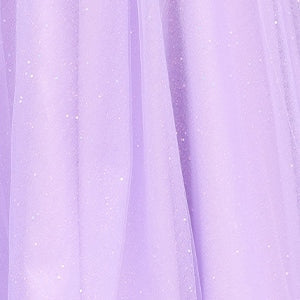 Adora's 1056 Sleeveless A-line Dress with Tiered Applique