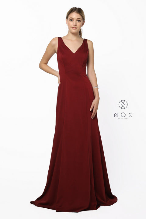 Beautiful Sleeveless V-Neck Prom Dress Q011 by Nox Anabel