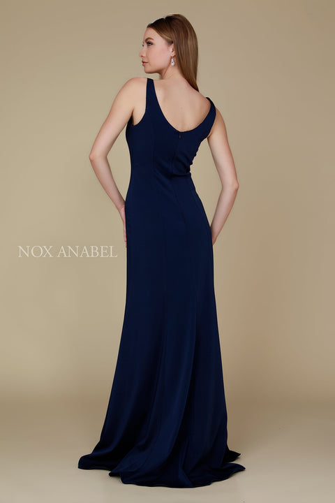 Beautiful Sleeveless V-Neck Prom Dress Q011 by Nox Anabel