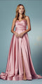 Strapless long Pocket Prom Dress by Nox Anabel R1036