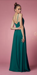 Long A-Line Chiffon Formal Dress by Nox Anabel R275