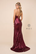 Long Sequin Prom Dress with Corset Open Back_R350 by Nox Anabel
