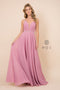 V-Neck Long Chiffon Bridesmaid Dress_R416 by Nox Anabel