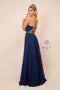 V-Neck Long Chiffon Bridesmaid Dress_R416 by Nox Anabel