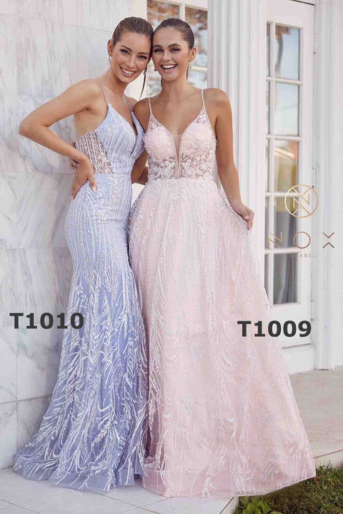 Nox Anabel T1009 Long Sleeveless A-line pro, evening dress