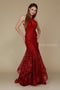 Elegant Rhinestone Accented Illusion Mermaid Dress T153 by Nox Anabel