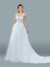 Long Sleeveless Wedding Gown