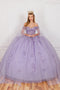 Elegant Cape Sleeve Applique Ball Gown - Cinderella Couture 8075J