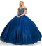 Cold Shoulder Applique  Ball Gown by Cinderella Couture 8028J