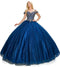 Cold Shoulder Applique  Ball Gown by Cinderella Couture 8028J