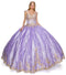 Glittery Applique Ball Gown by Cinderella Couture 8024J