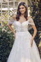 Off Shoulder Bridal Ball Gown with Applique  by Nox Anabel JE946