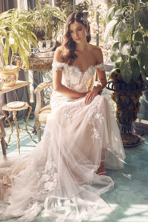Nox Anabel JE974's Off-Shoulder Bridal Mermaid Gown with Appliqué – alternate view 4