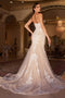 Enchanted Mermaid Bridal Gown: Applique Strapless - Cinderella Divine WL008