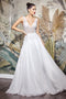 Beaded Chiffon Wedding Gown by Cinderella Divine TY12