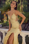 Cutout Mermaid Gown with Beads by Nox Anabel E1003