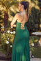 Lace-Up Back Mermaid Gown with Beads by Nox Anabel E1038