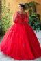 Beaded Quinceanera  Long Sleeve Dress by Calla KY71289X