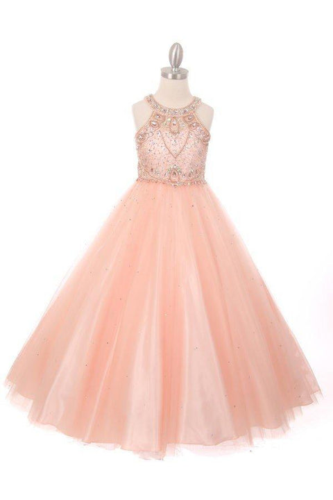 Sleeveless Beaded Ball Gown by Cinderella Couture 5027