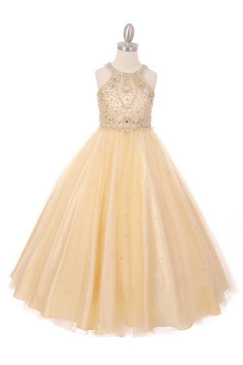 Sleeveless Beaded Ball Gown by Cinderella Couture 5027