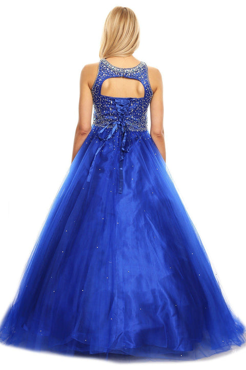 Sleeveless Beaded Ball Gown by Cinderella Couture 5027