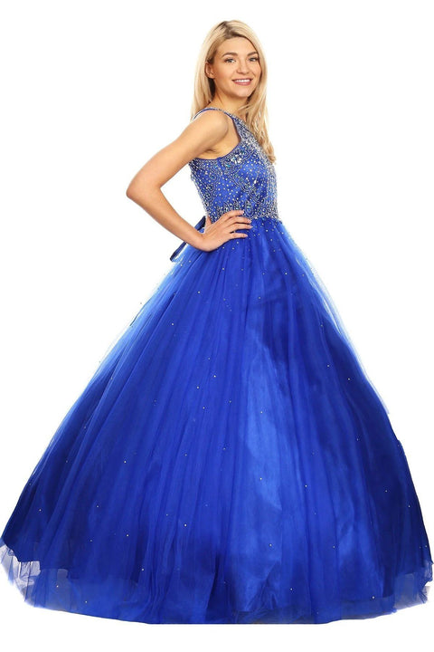 Sleeveless Beaded Ball Gown by Cinderella Couture 5027