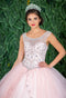 Quinceanera Beaded Illusion Dress by Calla KY77621X