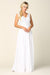 Long Sleeveless Chiffon Bridal Gown Wedding Dress