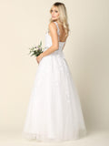 Bridal Long Gown Sleeveless Wedding Prom Dress