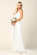Bridal Lace Wedding Dress with Long Sleeves