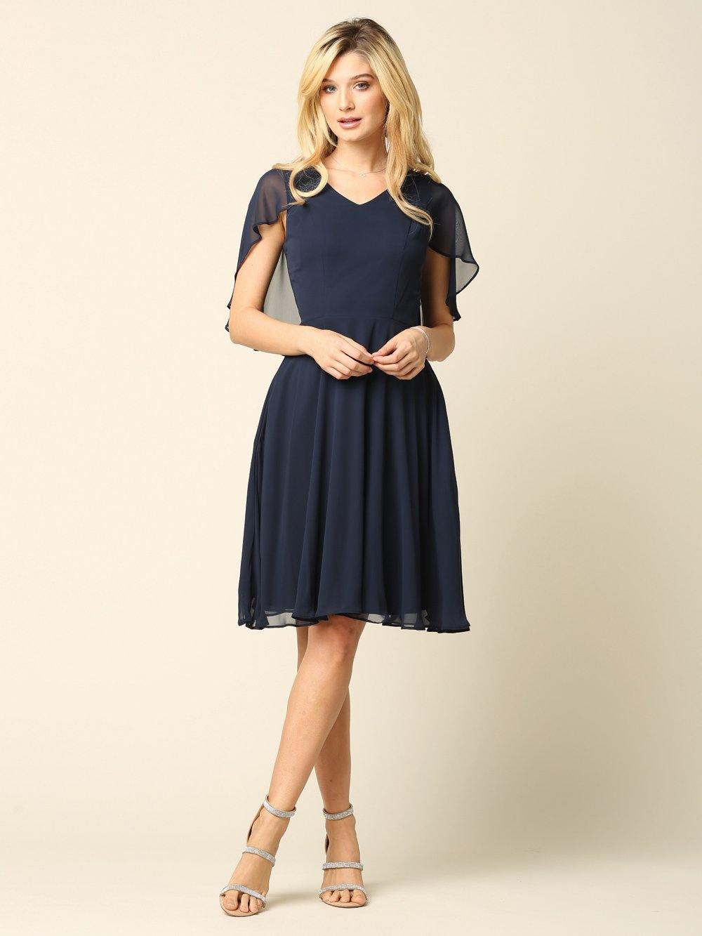 sachin and babi light blue dress Liv Foster Brooke Chiffon Gown - Coral Crocus - 40% Off main image 0