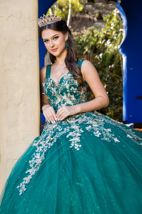Sweetheart Butterfly Ball Gown by Cinderella Couture 8046J