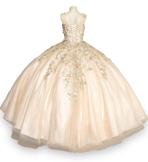 Sweetheart Butterfly Ball Gown by Cinderella Couture 8046J