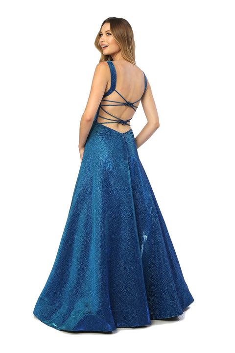 Scoop Neckline A-Line Dress with Pockets, Jewelry Back_C240 by Nox Anabel