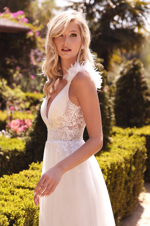 white wedding dress