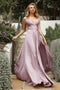 Cinderella Divine 7485 - Vestido largo de raso corte A