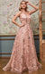 Cinderella Divine CB073 - Floral Evening Dress with Sequins