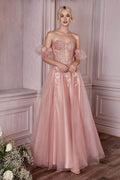Cinderella Divine CD0191 - Prom Dress with Beaded Corset