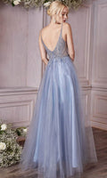 Cinderella Divine CD0195 - Tulle Prom Dress with Embellished Lace