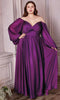 Cinderella Divine CD243C - Bishop Prom Sleeve  Gown