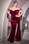 Cinderella Divine CD956C - Velvet Plus Size Gown