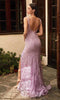 Cinderella Divine CD967 - Gown with Sleeveless Floral Appliques