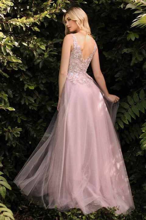 Cinderella Divine CDS409C - A-line floral dress without sleeves