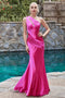 Cinderella Divine CH164 -Fitted One-Shoulder Satin Gown