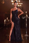 Cinderella Divine CH165 - Fitted Sleeveless Sequin Gown